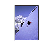 Ski descent of Shuksan summit pyramid