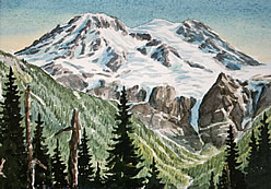 Mount Rainier from Klapache Point.