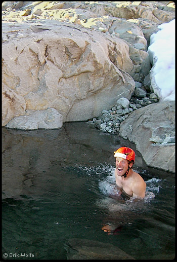 Mike Layton taking a bath. Photo &copy; Erik Wolfe