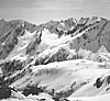 Cascade Pass, seen on my first trip to the area in April 1958 from Sahale Arm. © Ed Cooper