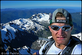 Leor Pantilat on the summit of Mount Olympus. Photo © Leor Pantilat.