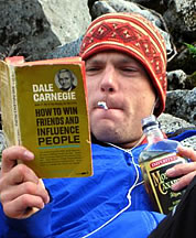Mike Layton studying self-improvement. Photo &copy; Mike Layton.