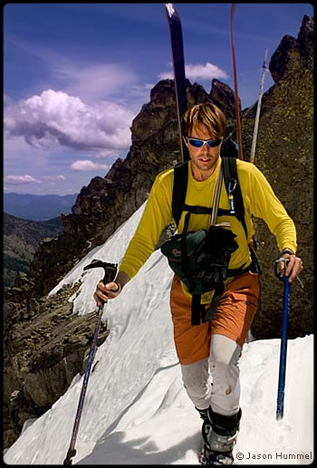 Phil Fortier in search of snow. Photo &copy; Jason Hummel