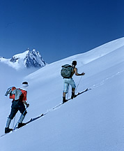 John and Irene Meulemans ascend Eldorado Peak, 1961. Photo © CL Firey.