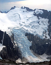 McAllister Glacier from Austera Ridge. Photo &copy; Eric Wehrly.