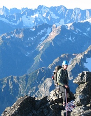 On the summit of &ldquo;Lemolo Peak.&rdquo; Photo &copy; Eric Wehrly.