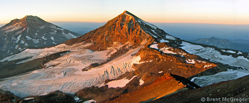 Middle and South Sister in autumn. Photo © Brent McGregor.