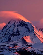 Winter cloudcap. Photo © Brent McGregor.
