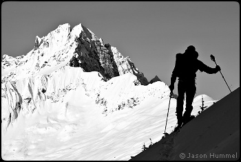 Skiing in the Picket Range. Photo © Jason Hummel.