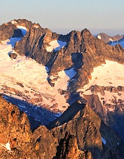 Mount Logan from the summit of Black Peak. Photo © Dan Hilden.