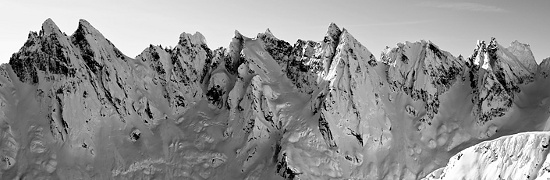 The Southern Picket Range in winter. Photo &copy; Jason Hummel.