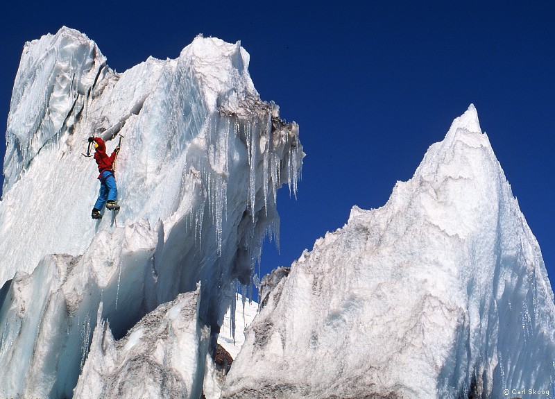 Mt. Adams Traverse - Climber Kyle