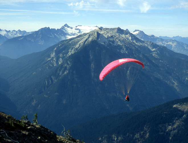 Landing near Hadley Peak