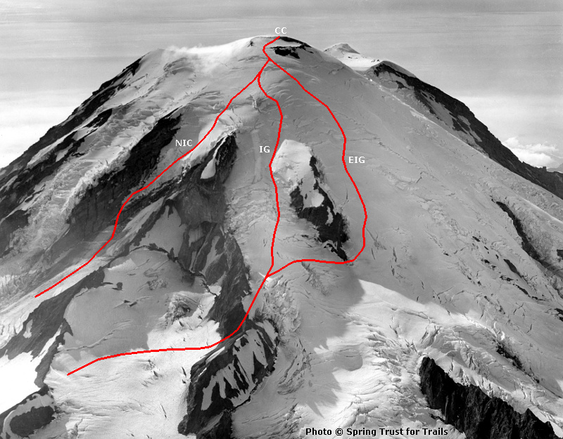 Mt Rainier, SE Routes