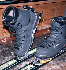 Plastic climbing boots