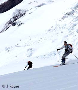 Racing on the Muir Snowfield