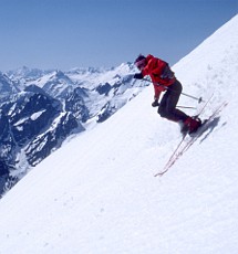 Skiing Boston Glacier